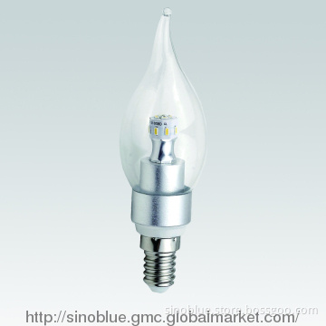 360 degree 6W LED candle lamp pull tail